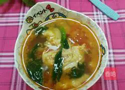 Baby Appetizer Tomato and Egg Soup Recipe Illustration 5