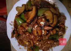 Illustration of braised chicken legs with mushrooms 10