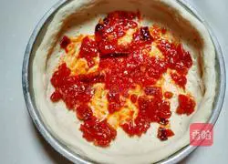 Illustration of how to make bacon pizza 2