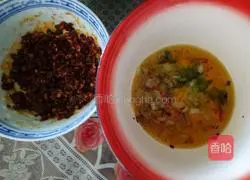 Illustration of making cold soup noodles 5