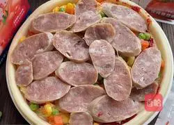 Super Brushed Sausage Pizza Illustration of how to do it 7