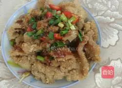 Illustration of how to make steamed pork with rice flour 4