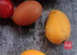 Fruit Creative Dishes#Mango Pizza Recipe Illustration 1