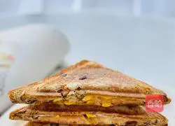 5-minute ultra-fast low-calorie hot-pressed sandwich recipe 6