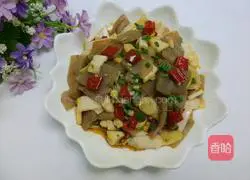 Illustration of how to make fried konjac with kimchi 9