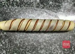 Illustration of how to make bean paste bagels 3