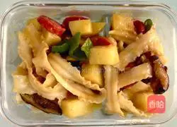 Illustration of how to make vegetarian curry fried noodles 9