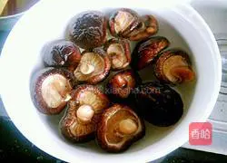 Illustration of braised chicken wings with mushrooms 2