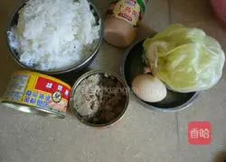 Illustration of how to make tuna rice 2