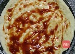 Illustration of how to make bacon prawn pizza 5