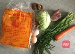 Illustration of how to make Taiwanese fried rice noodles 1
