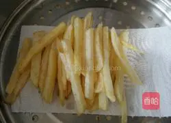 Illustration of how to make fried potato chips (French fries) 5