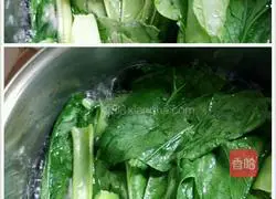 Illustration of how to make mustard green tofu and pork soup 8