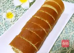 Illustration of how to make meat floss cake rolls 20