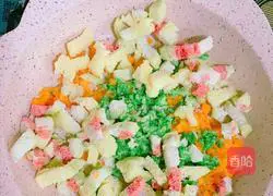 Illustration of how to make steamed bun cheese pizza 6