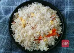 Bacon and Cheese Baked Rice Recipe Illustration 5