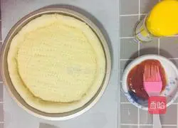 Cheese Illustration of how to make bacon pizza 8