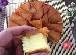 Illustration of how to make caramel pineapple flip cake 15