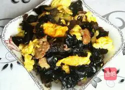 Illustration of how to make Mushu pork slices 5