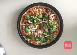 Illustration of how to make beef and vegetable pizza 6