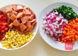 Illustration of how to make pizza with electric baking pan 1