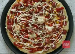 Home-cooked version Illustration of how to make pizza 8