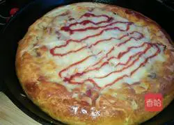 Illustration of how to make bacon pizza 7