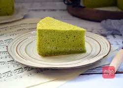 Spinach Chiffon Cake Recipe Illustration 16