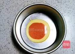 Illustration of how to make red yeast chiffon cake 8
