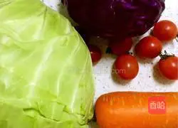 Illustration of how to make early spring vegetable salad 1