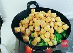 Illustration of making spicy rapeseed tofu puffs 5