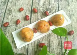 Illustration of how to make red date glutinous rice cake 11