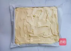 Illustration of how to make cartoon meat floss cake 9