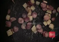 Illustration of how to make ham pizza 10