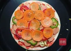 Vegetarian ham pizza recipe 3