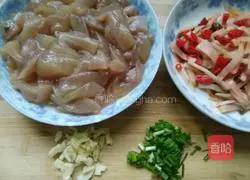 Illustration of how to make fried konjac with kimchi 1