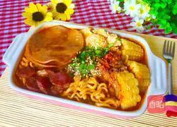 Korean kimchi noodles recipe 8