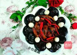 Illustration of braised chicken with mushrooms 7