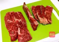 Illustration of how to make fried steak 1