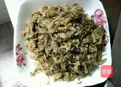 Meicai and pork + pork Illustration of how to make leather 2