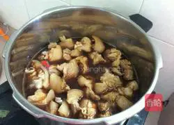 Illustration of braised pig trotters and chicken feet 13