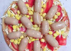 Q Sausage Bell Pepper Pizza (20 Minutes Quick Meal) Recipe Illustration 7