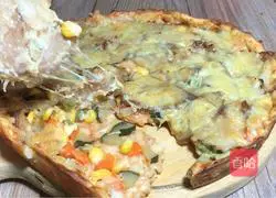 Illustration of how to make bacon pizza 11