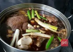 Soy beef, soy beef tendon.Recipe 4