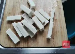 Illustration of how to make crispy thousand-layer tofu 3