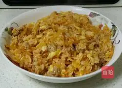 Illustration of how to make kimchi fried rice 10