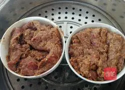 Illustration of how to make steamed pork with rice flour (New Year flavor) 6