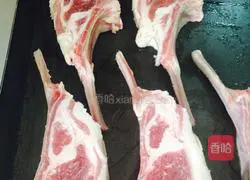 Illustration of French Pan-fried Lamb Chops with Brandy Braised Colorful Peppers and Porcini Sauce 13