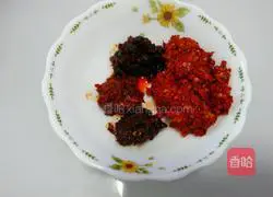 Illustration of how to make glutinous rice cake and spicy chicken 2