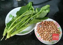 Illustration of how to make spinach with nuts 1